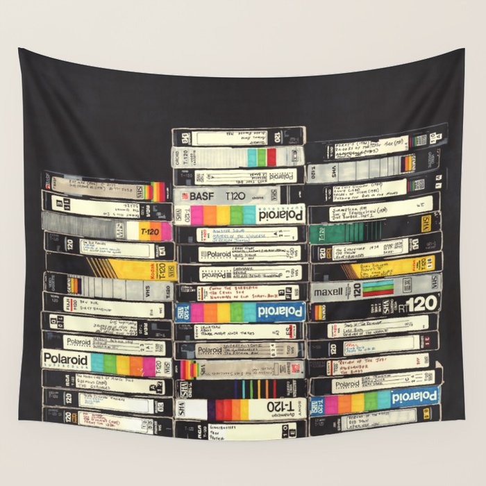 VHS Stack Wall Tapestry Gallery Image 4