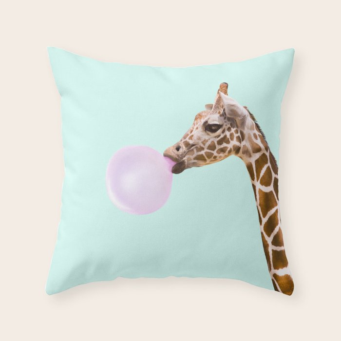 GIRAFFE Throw Pillow Gallery Image 1