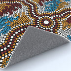 Authentic Aboriginal Art - Wetland Dreaming Rug Gallery Image 4