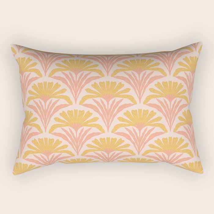 Abstract Dahlias Rectangular Pillow Gallery Image 1