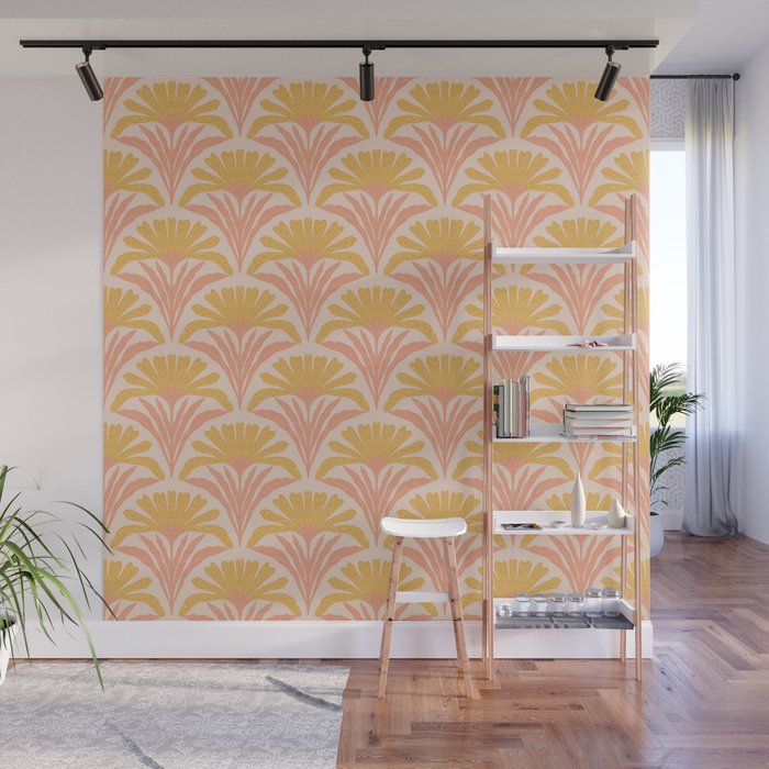 Abstract Dahlias Wall Mural Gallery Image 1