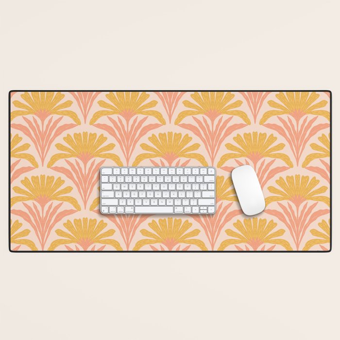 Abstract Dahlias Desk Mat Gallery Image 1