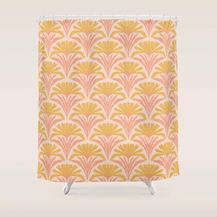 Abstract Dahlias Shower Curtain Gallery Image 1