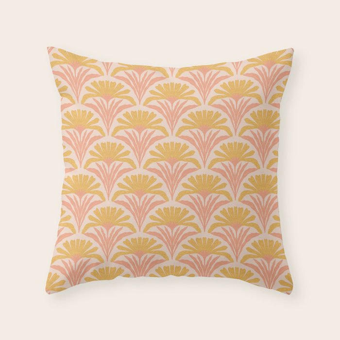Abstract Dahlias Throw Pillow Gallery Image 6