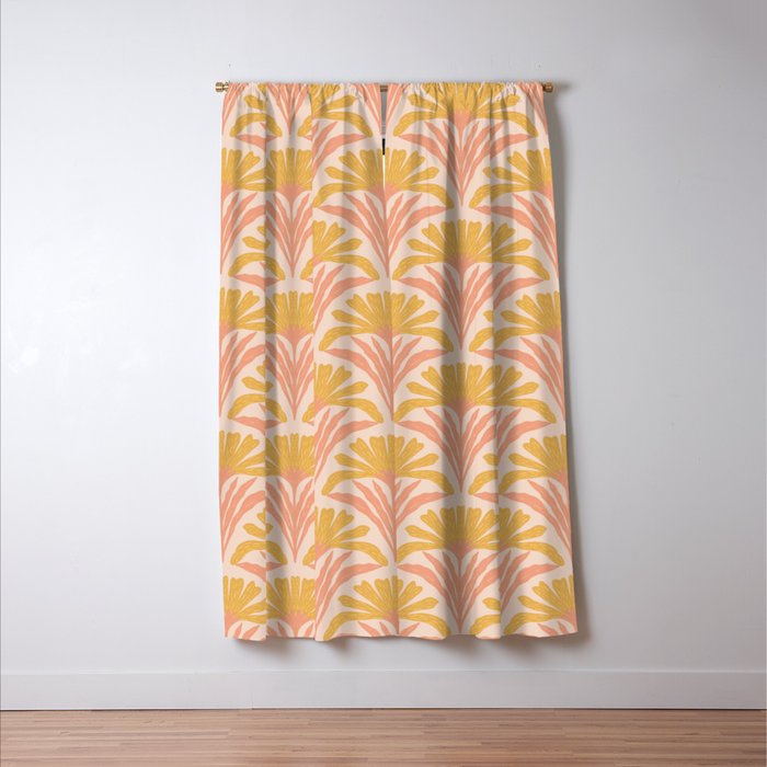 Abstract Dahlias Window Curtain Gallery Image 3