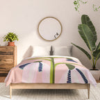 Snowdrop Trio on Blush Pink Comforter Gallery Image 3
