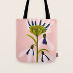 Snowdrop Trio on Blush Pink Tote Bag Gallery Image 1