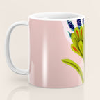 Snowdrop Trio on Blush Pink Coffee Mug Gallery Image 3