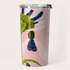Snowdrop Trio on Blush Pink Travel Mug Gallery Image 2