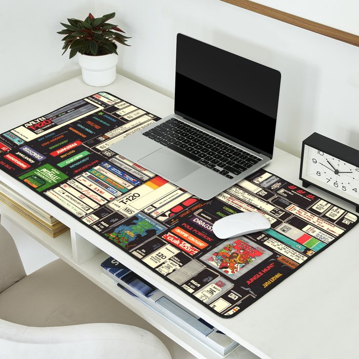 Cassettes, VHS and Video Games Desk Mat Gallery Image 2