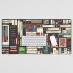 Cassettes, VHS and Video Games Desk Mat Gallery Image 1