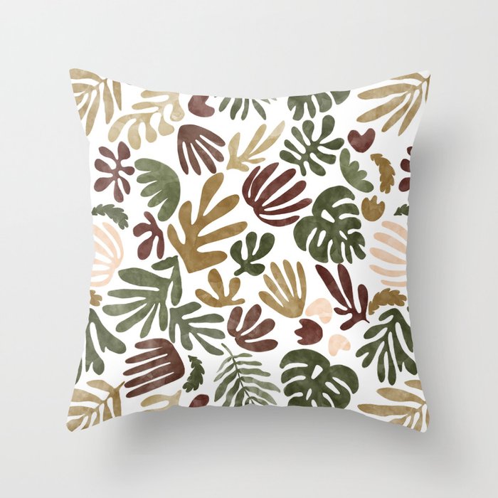 Matisse abstract jungle 17 Throw Pillow Gallery Image 6