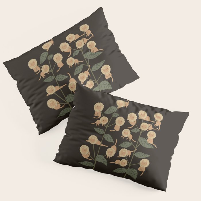 Cat and Plant 7: Catmouflage 2 Pillow Sham Gallery Image 1