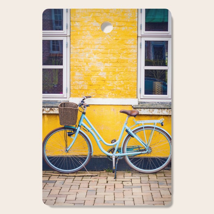 Bike and yellow Cutting Board Gallery Image 1