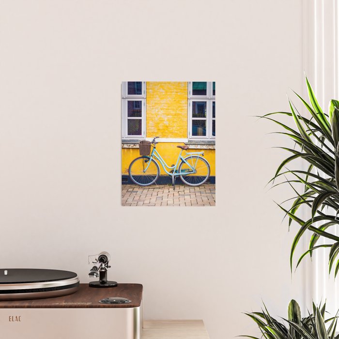 Bike and yellow Poster Gallery Image 2