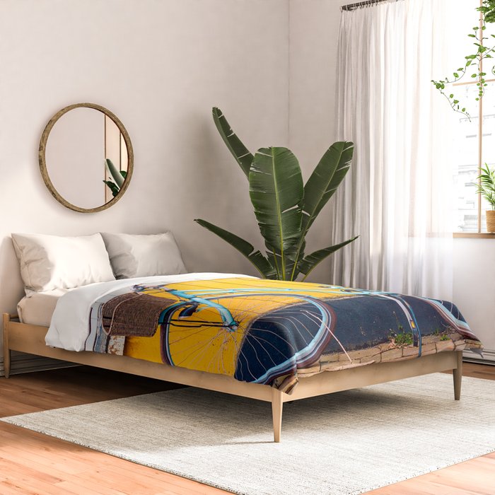 Bike and yellow Comforter Gallery Image 2