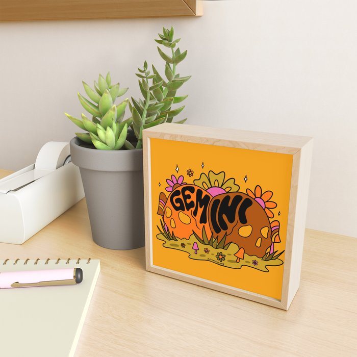 Gemini Skull Mini Art Print Gallery Image 2