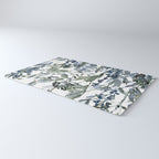 Watercolor Leaves Floral Prints Rug Gallery Image 3