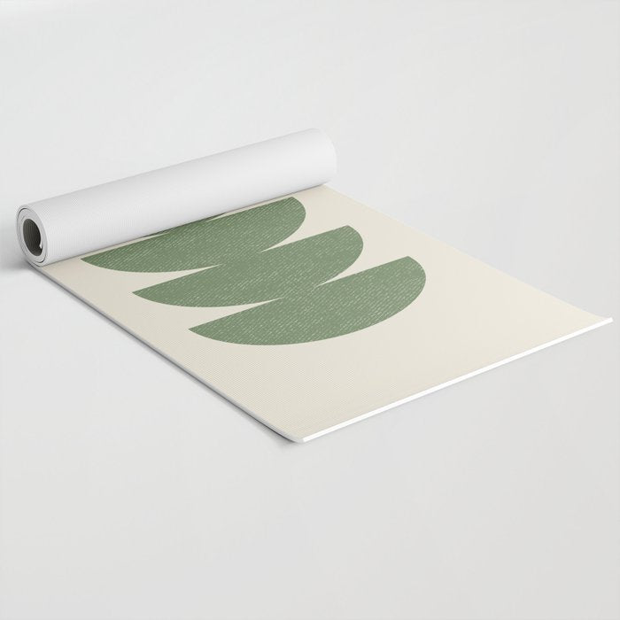 Half Circle 3 - Green Yoga Mat Gallery Image 2