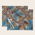 Authentic Aboriginal Art - Wetland Dreaming Placemat Gallery Image 1