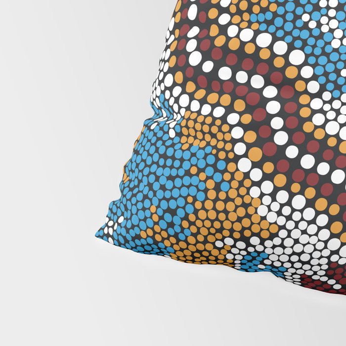 Authentic Aboriginal Art - Wetland Dreaming Pillow Sham Gallery Image 4