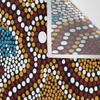 Authentic Aboriginal Art - Wetland Dreaming Wall Tapestry Gallery Image 3