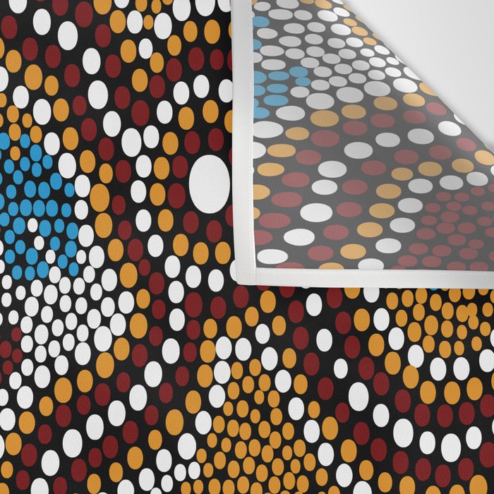 Authentic Aboriginal Art - Wetland Dreaming Wall Tapestry Gallery Image 3