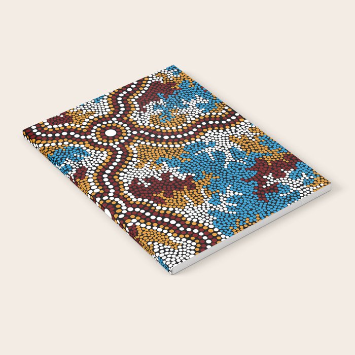 Authentic Aboriginal Art - Wetland Dreaming Notebook Gallery Image 1