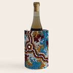 Authentic Aboriginal Art - Wetland Dreaming Wine Chiller Gallery Image 2