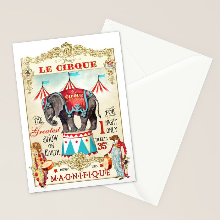 The Circus is in town Stationery Card Gallery Image 2