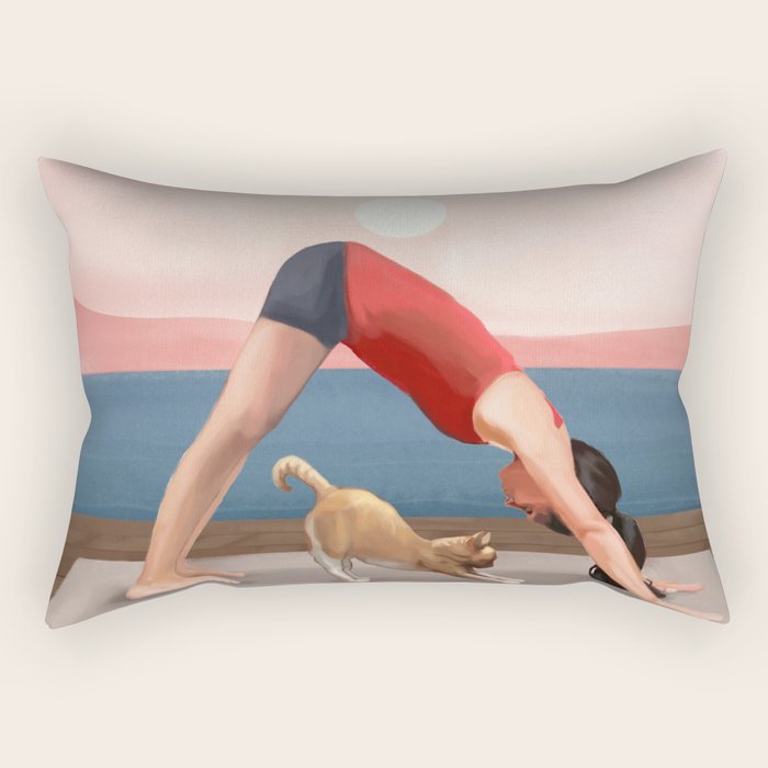 Harmony at Dawn Rectangular Pillow Gallery Image 1