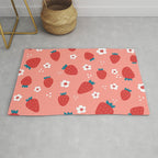Wild Strawberries Red Rug Gallery Image 1