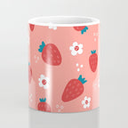 Wild Strawberries Red Coffee Mug Gallery Image 4