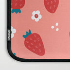 Wild Strawberries Red Laptop Sleeve Gallery Image 3
