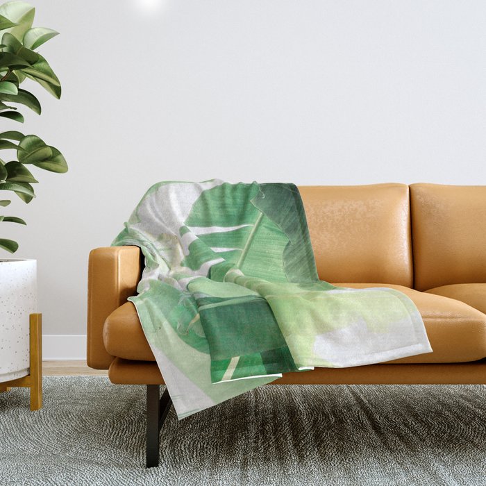 Jungle Abstract II Throw Blanket Gallery Image 1