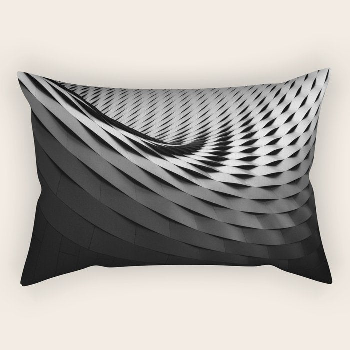 architecture black white Rectangular Pillow Gallery Image 2