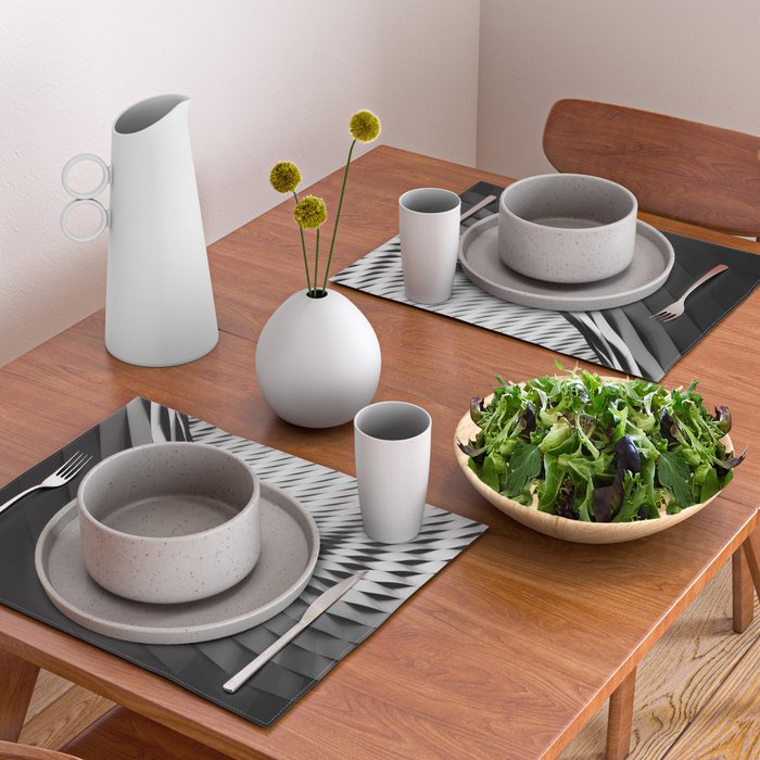architecture black white Placemat Gallery Image 2