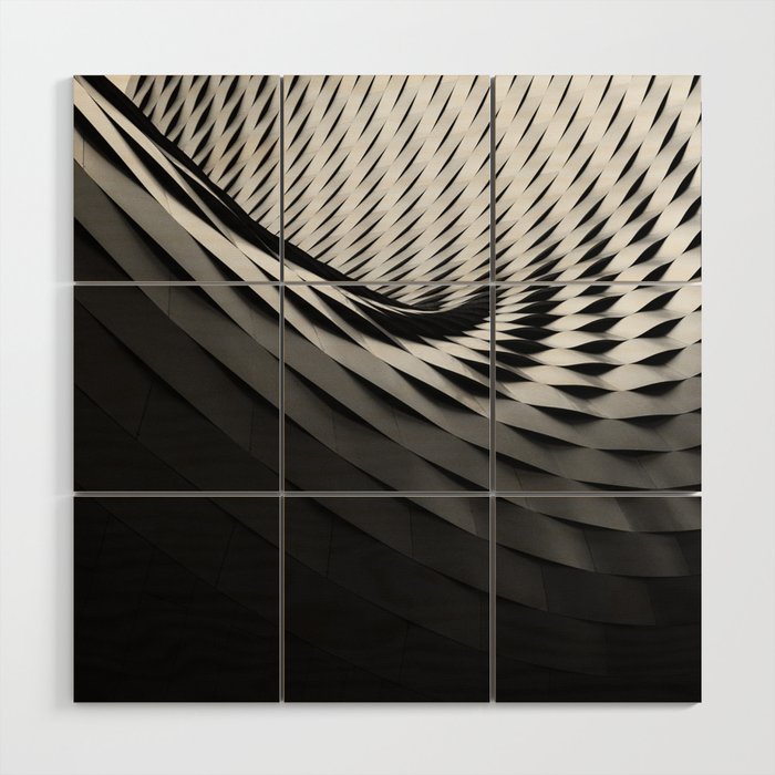 architecture black white Wood Wall Art Gallery Image 1