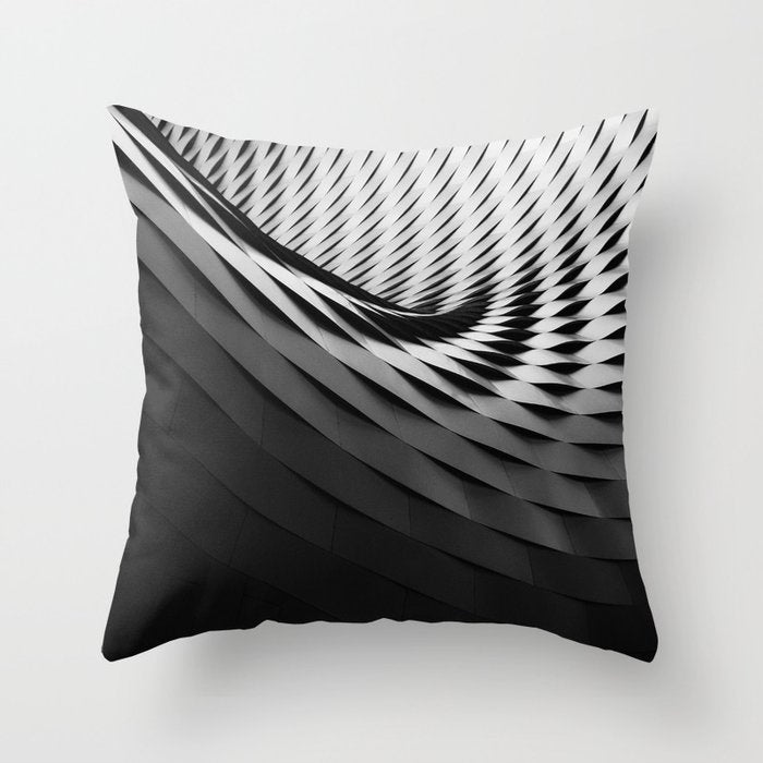 architecture black white Throw Pillow Gallery Image 6