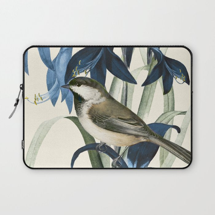 Little Bird and Flowers II Laptop Sleeve Gallery Image 1