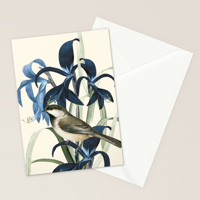 Little Bird and Flowers II Stationery Card Gallery Image 2