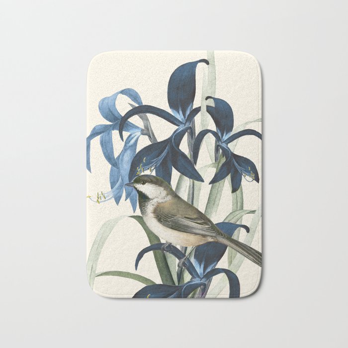 Little Bird and Flowers II Bath Mat Gallery Image 1