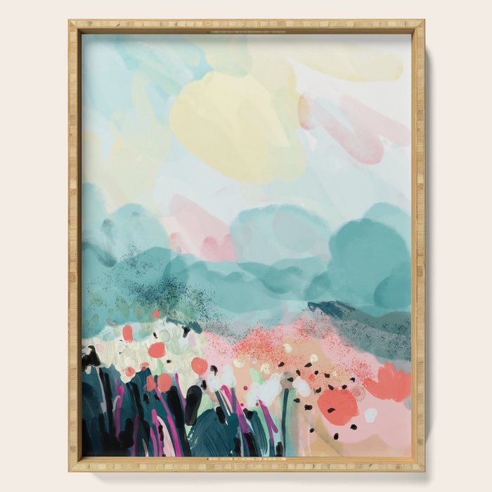 spring landscape Serving Tray Gallery Image 1