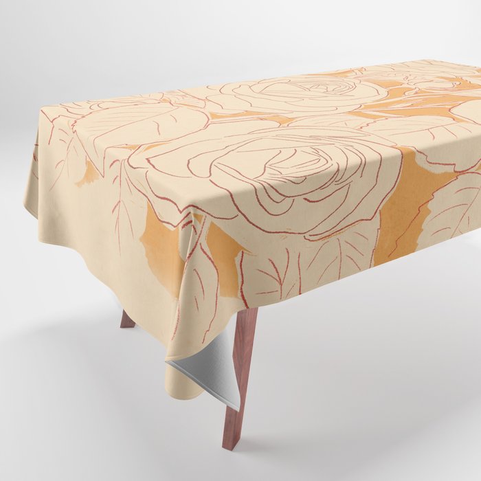 White Roses 2 Tablecloth Gallery Image 1