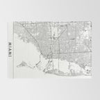 Miami White Map Rug Gallery Image 2