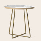 Miami White Map Side Table Gallery Image 1