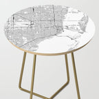 Miami White Map Side Table Gallery Image 2