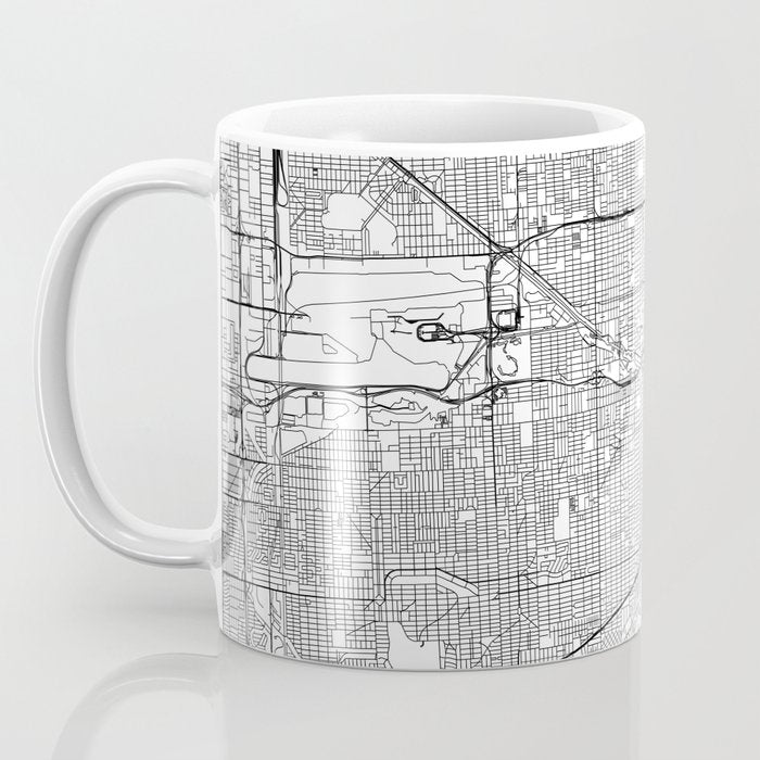 Miami White Map Coffee Mug Gallery Image 3