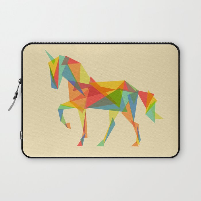 Fractal Geometric Unicorn Laptop Sleeve Gallery Image 1