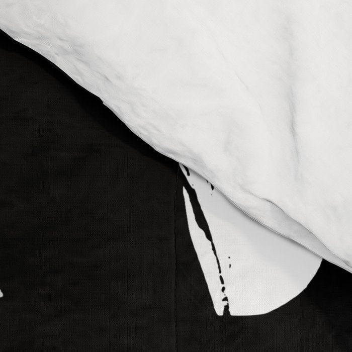 Slithering Ink White Background Comforter Gallery Image 4